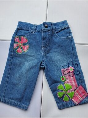 Vintage Little Tikes Embroidered Patch Jeans